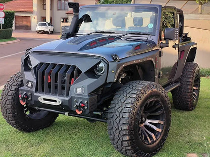 JK Longhorn Stubby Front Grill Bumper w/ LED