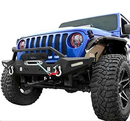 JK/JL/JT AL Mid Width Black Front Winch HD Bumper