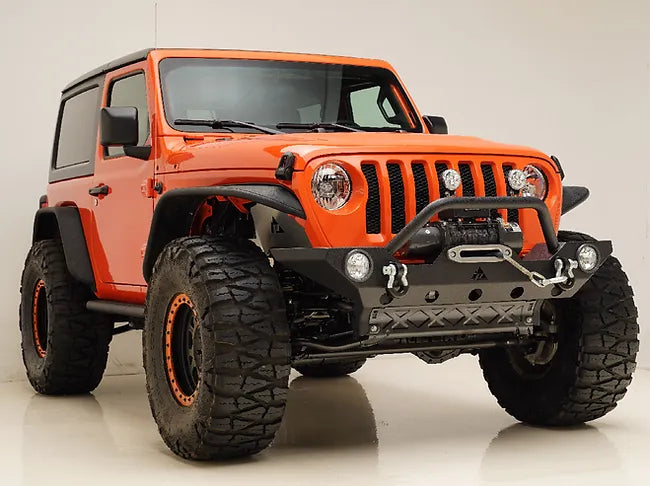 JK/JL/JT Paramount® R3 Mid Width Black Front Winch Heavy-Duty Bumper