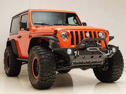 JK/JL/JT Paramount® R3 Mid Width Black Front Winch Heavy-Duty Bumper