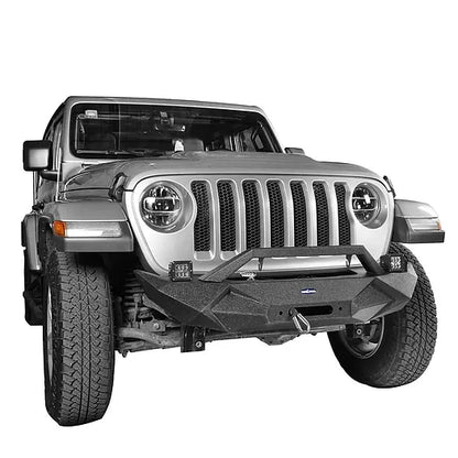 JK/JL Longhorn Stubby Front Bumper w/ Bull Bar