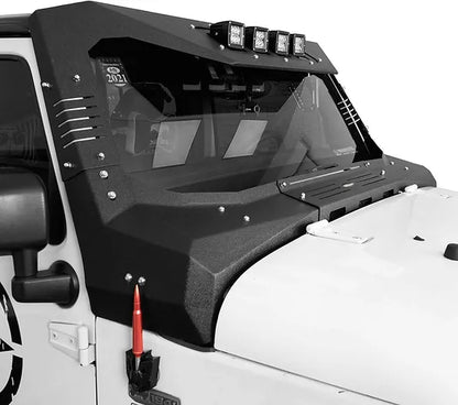 JK AL Windshield Frame Cover Roof Sun Visor Cowl Body Armor